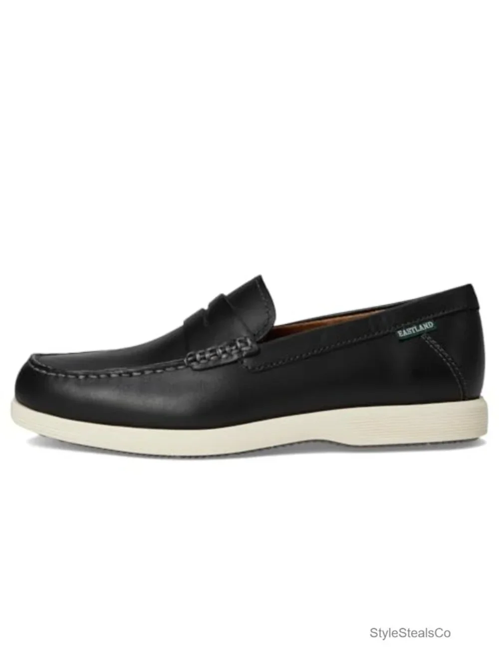 Leather Loafer with Micro-Suede Lining, Cushioned Insole, Flexible Rubber